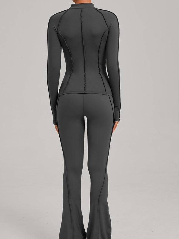 Dim Gray / S / Leggings+Jacket
