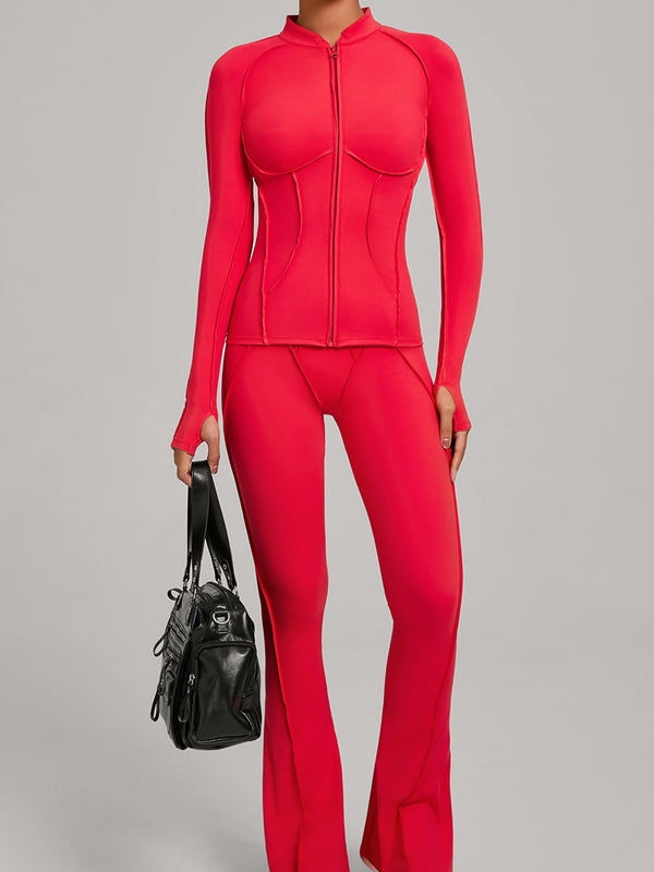 Red / S / Leggings+Jacket