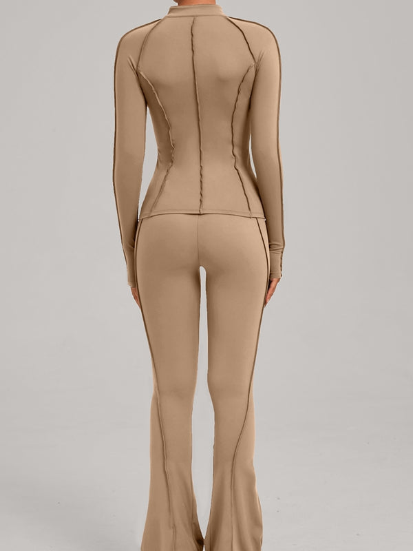 Tan / S / Leggings+Jacket