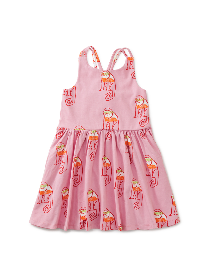 Strappy Back Skirted Dress
