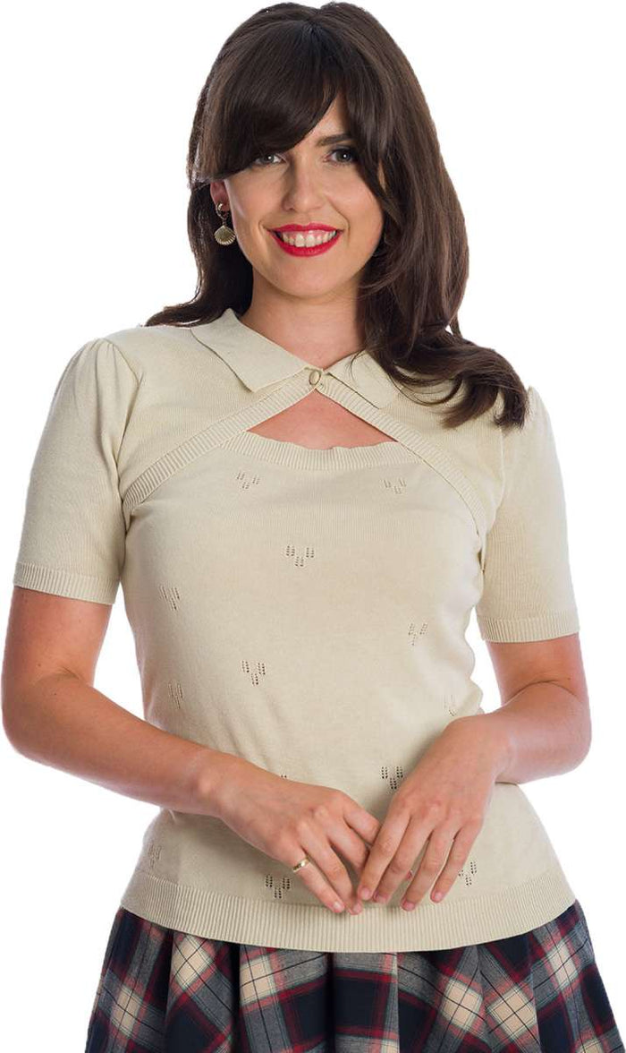 Stricktop Beth Vintage, Creme