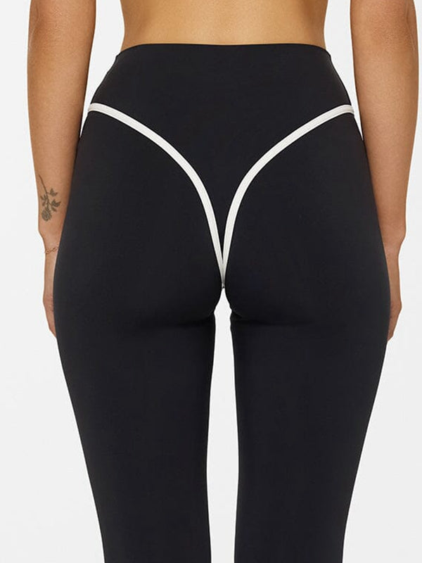 Stripes Backless Sports Bras