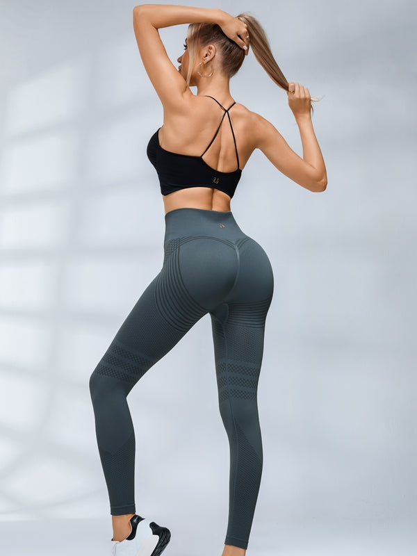 Stripes High-waisted Yoga Leggings