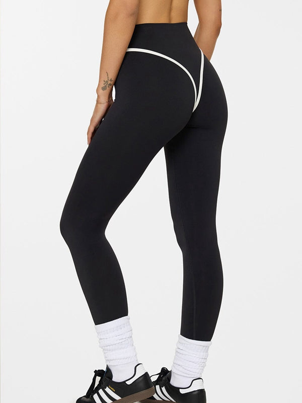 Stripes Push-Up High-rise Leggings