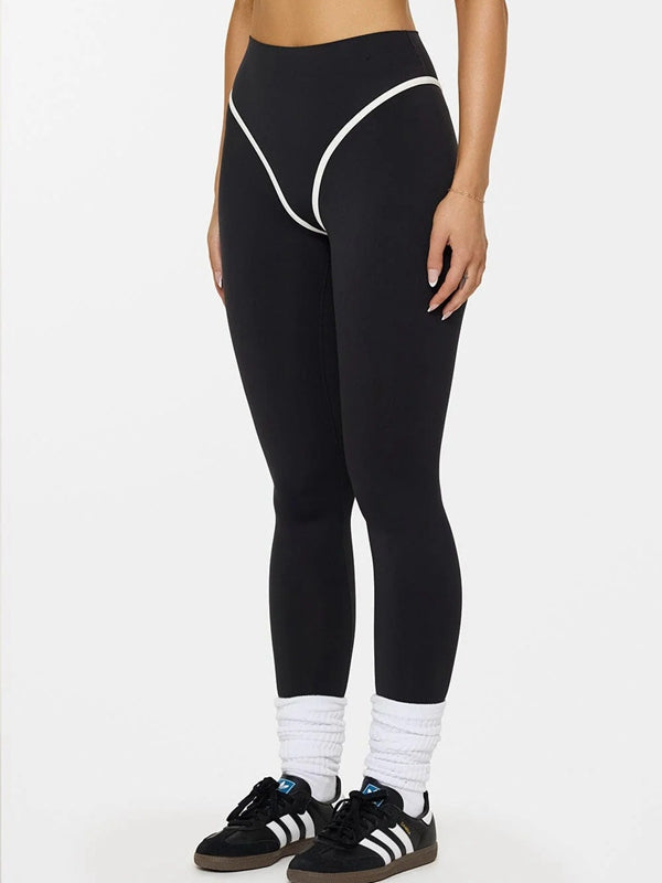 Stripes Push-Up High-rise Leggings