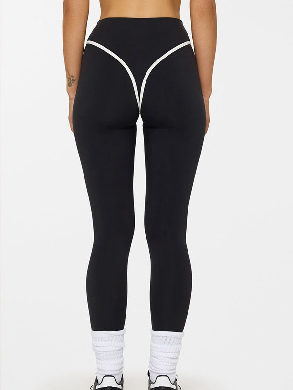 Stripes Push-Up High-rise Leggings
