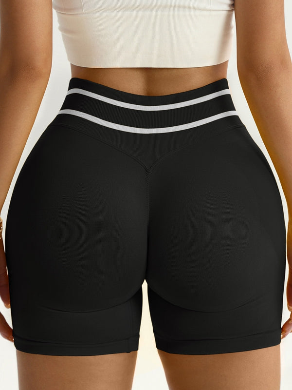 Stripes Seamless Booty Shorts