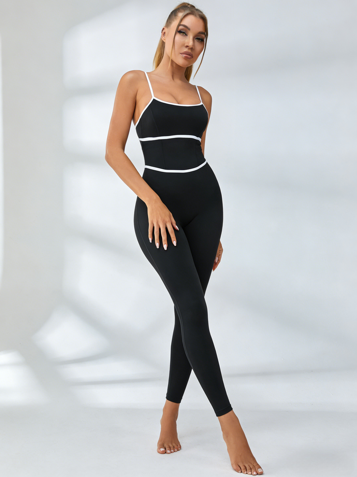 Stripes Tummy Control Jumpsuit