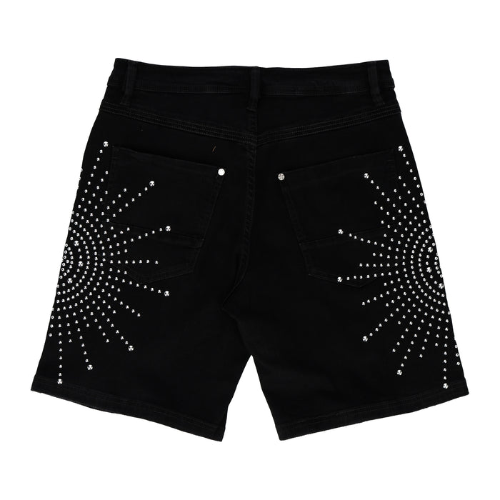 Studded Burst Black Short