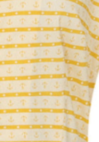 Swingkleid Bella Anchor Ahead 50's , Gelb-Ivory