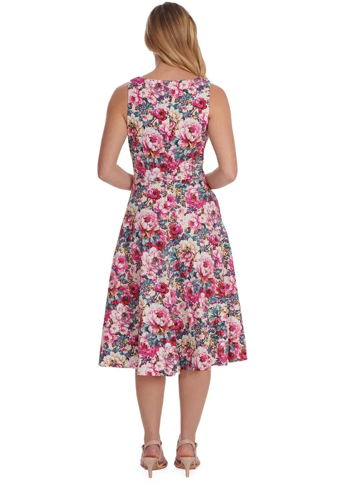 Swingkleid Bloom Dress mit Blumenmuster, Mehrfarbig