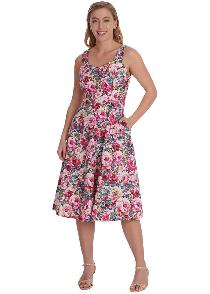 Swingkleid Bloom Dress, Plus Size, Floral