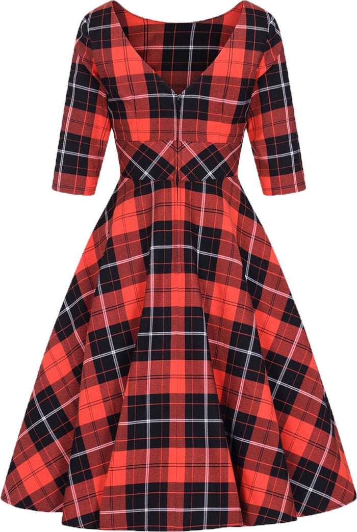 Swingkleid Clementine , Orange , Plus Size
