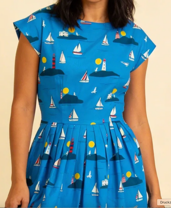 Swingkleid Gina Lighthouses, Blau