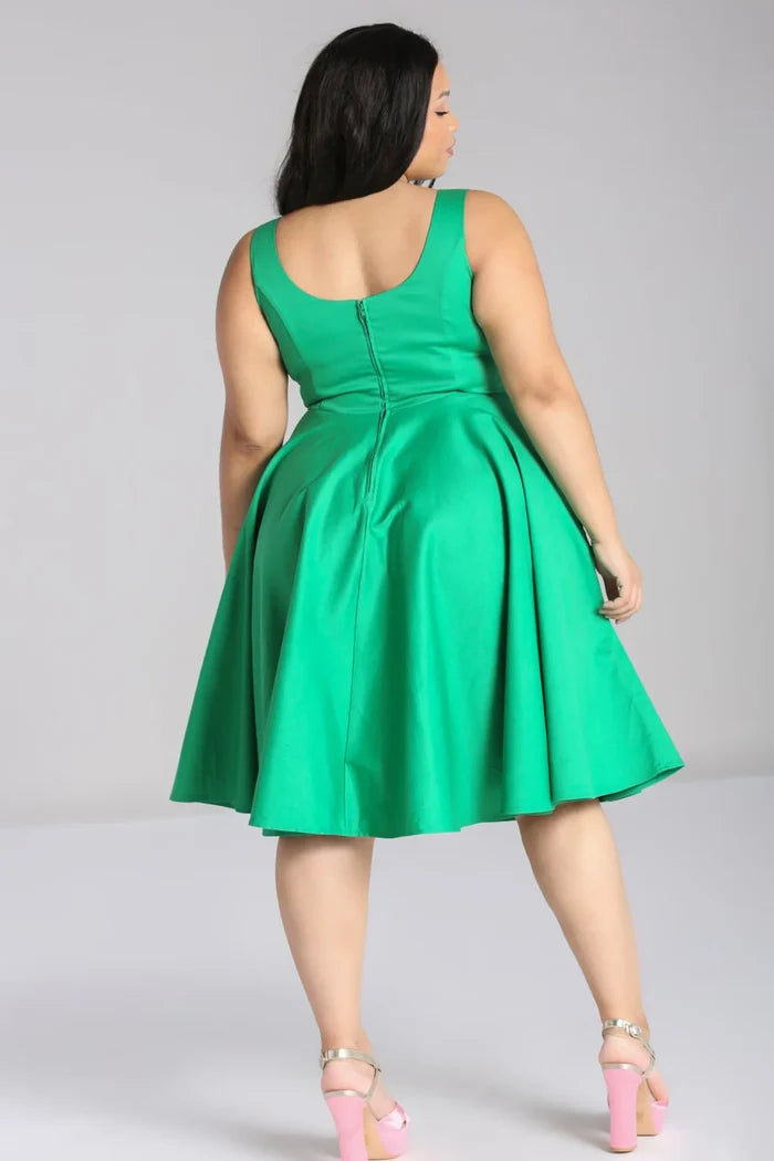 Swingkleid Heidi,Grün , Plus Size