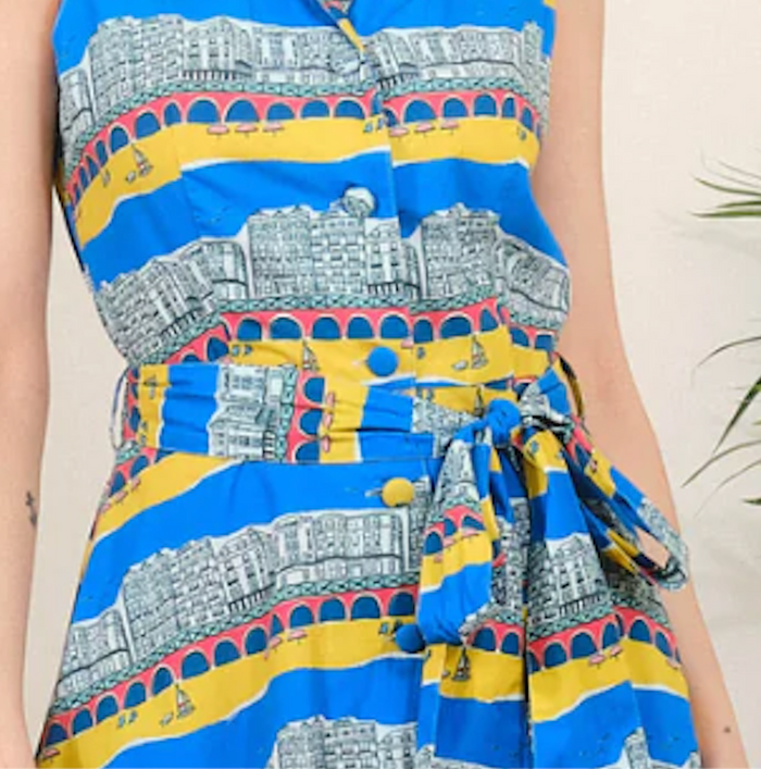 Swingkleid Kimberly, Seafront, Blau, Plus Size