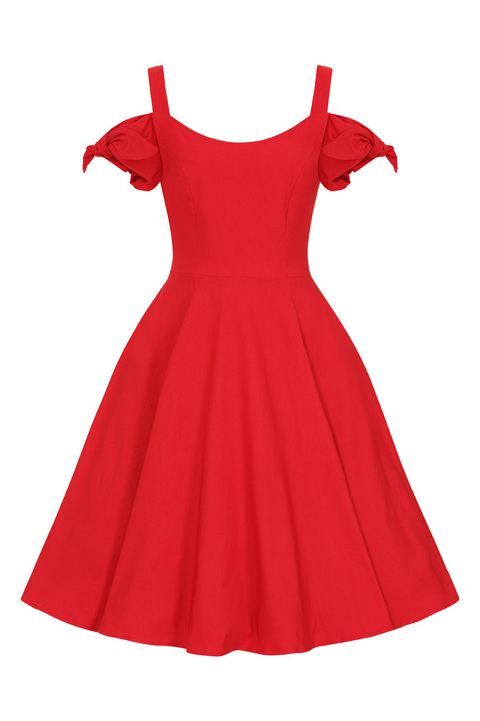 Swingkleid Nancy, Rot, Plus Size