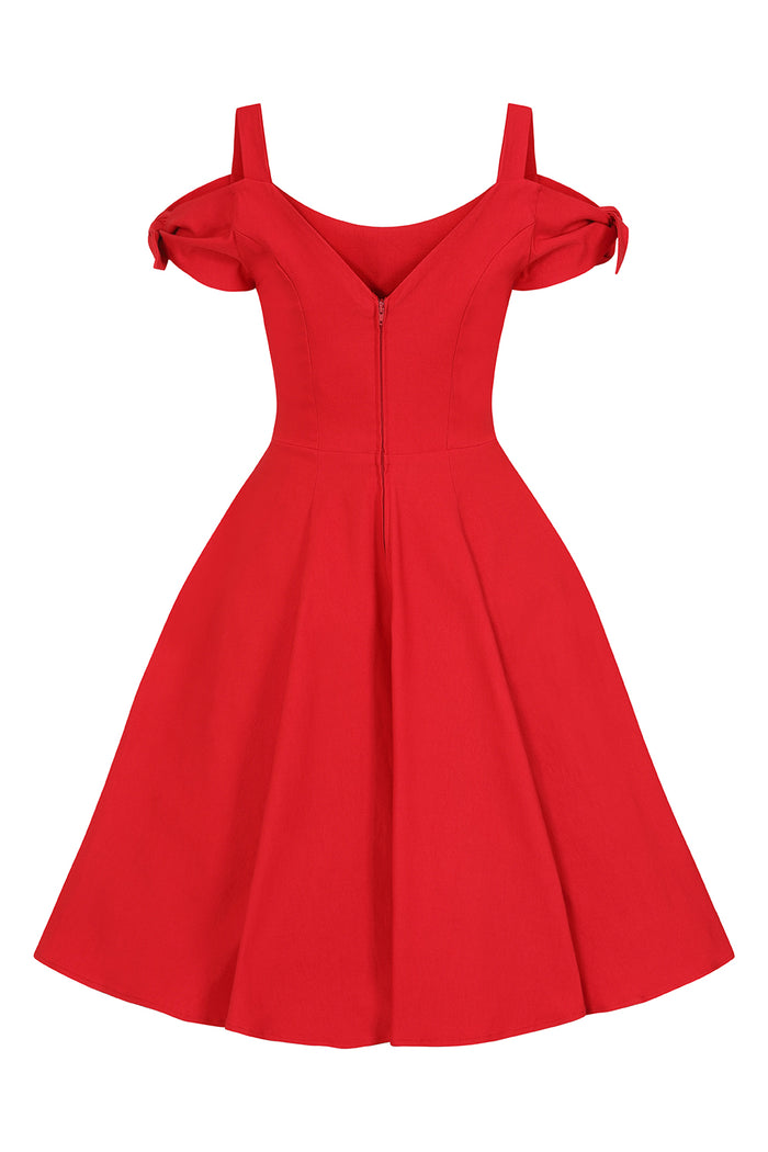 Swingkleid Nancy, Rot, Plus Size
