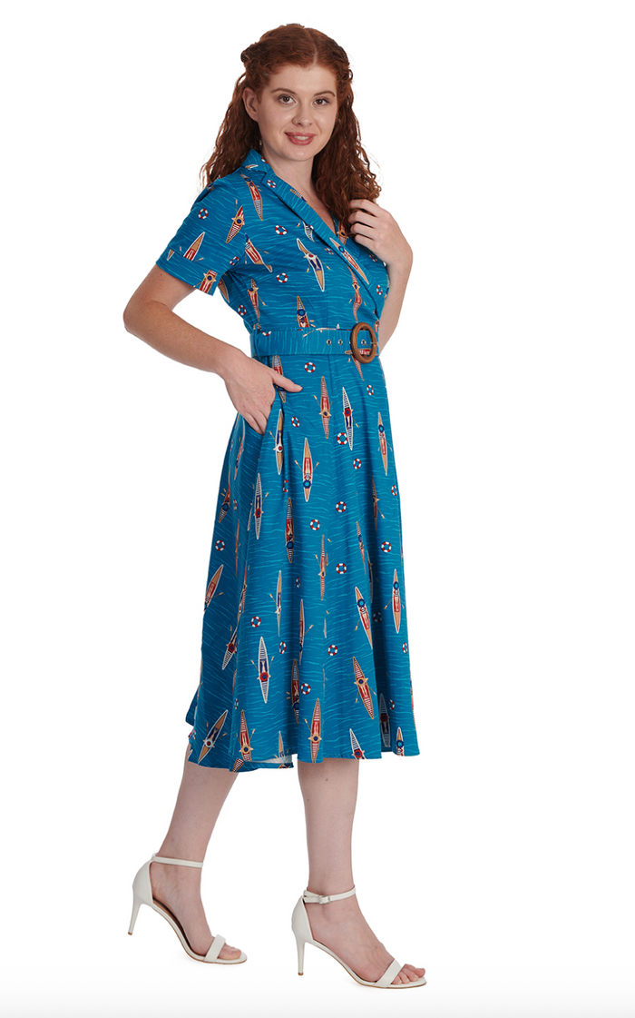 Swingkleid Regatta Girl, Blau, PLus Size