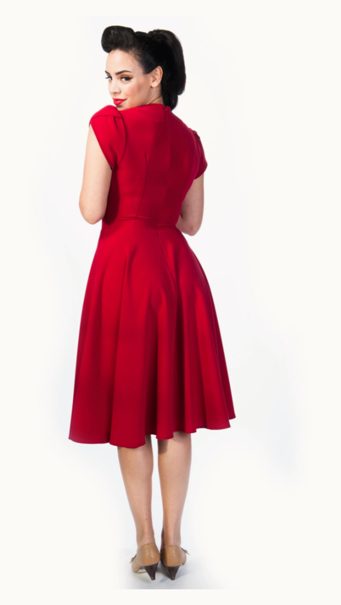 Swingkleid Retro 50s, Rot Plus, Size