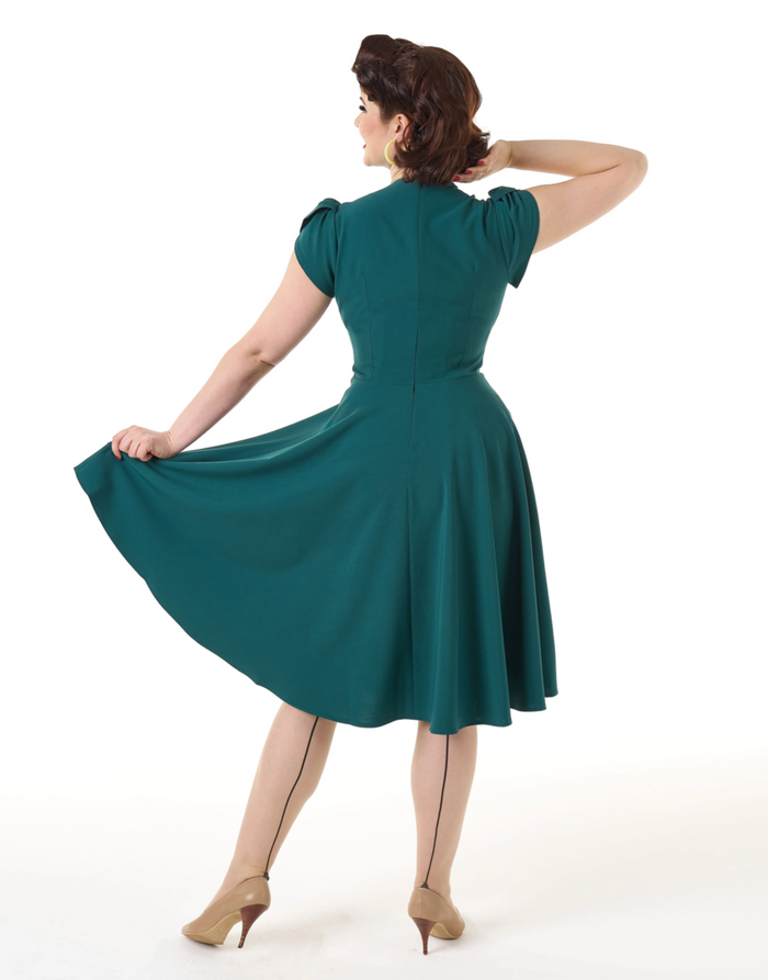 Swingkleid Retro 50s,  Teal- Petrol