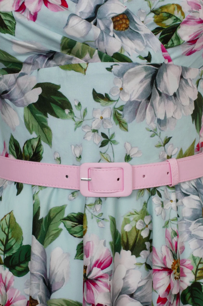 Swingkleid Rina mit Blumenmuster, Pastellfarben