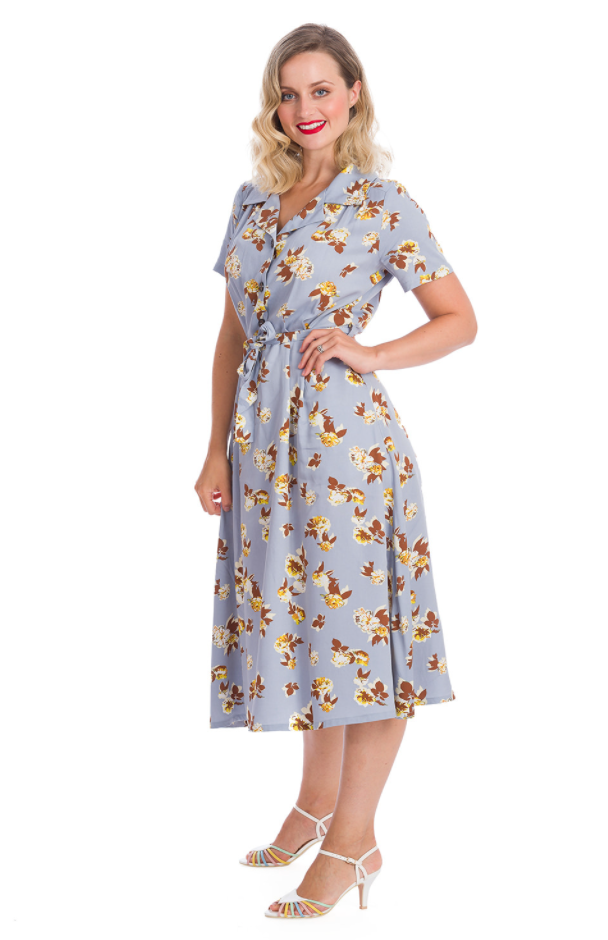 Swingkleid Sweet Tropicana, Hellblau