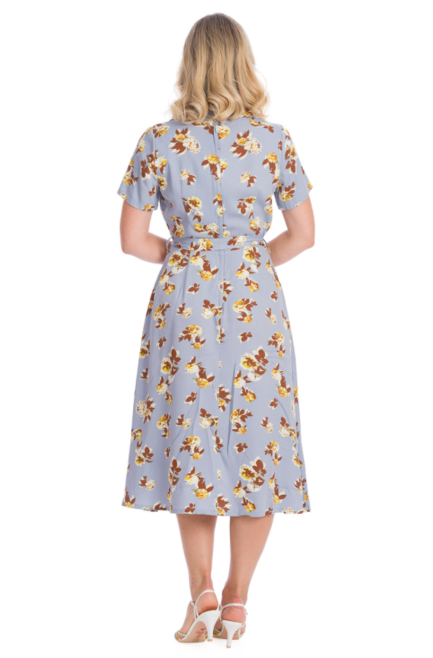Swingkleid Sweet Tropicana, Hellblau