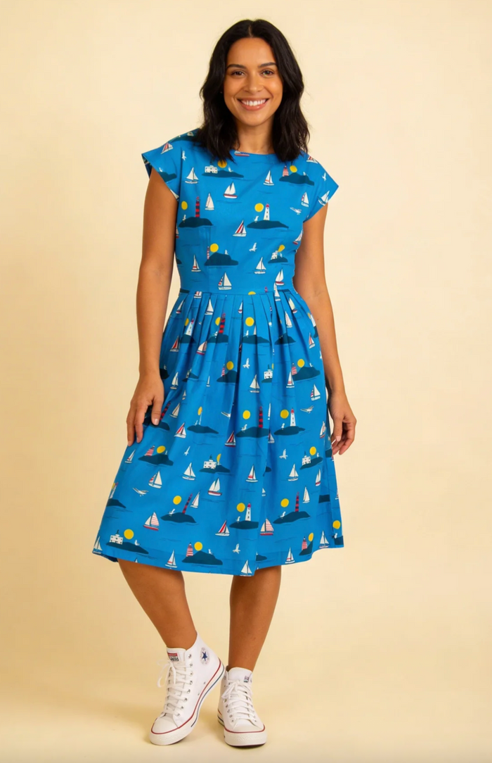 Swingleid Gina Lighthouses, Blau, Plus Size