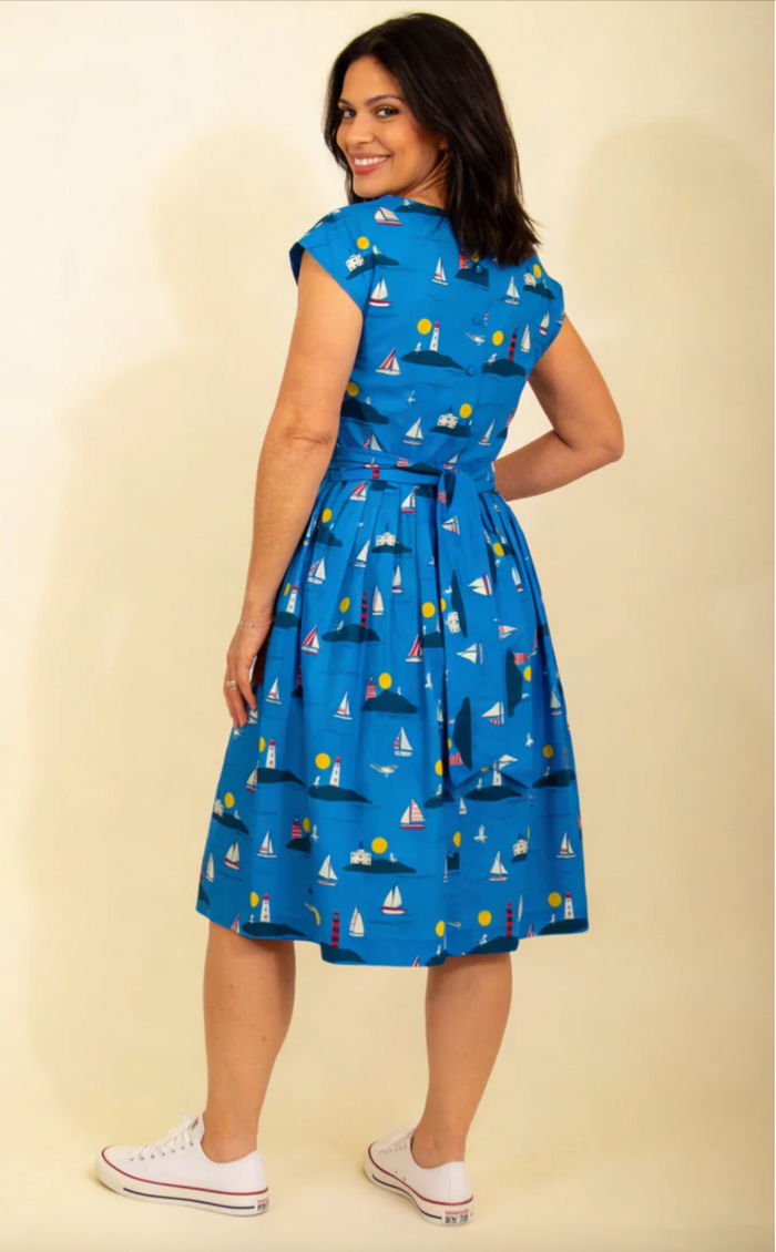 Swingleid Gina Lighthouses, Blau, Plus Size