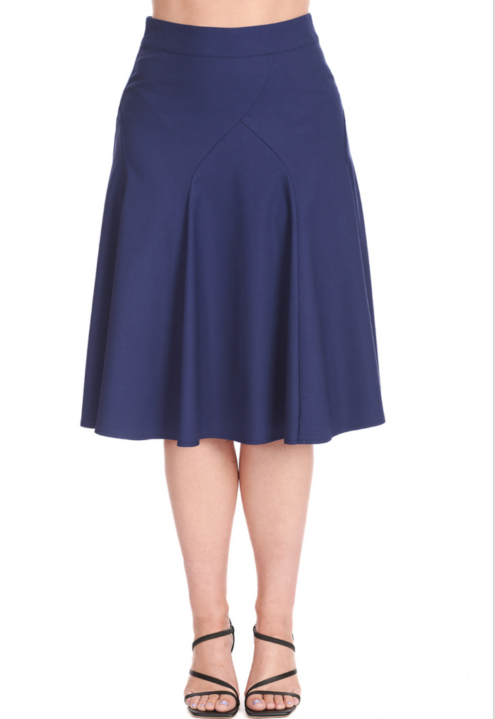 Swingrock Carol Classic Panel, Navy, Plus Size