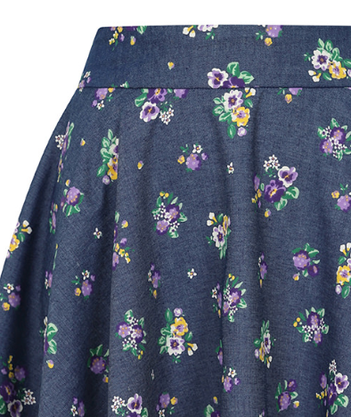 Swingrock Cary Bloom, Blau ,Plus Size