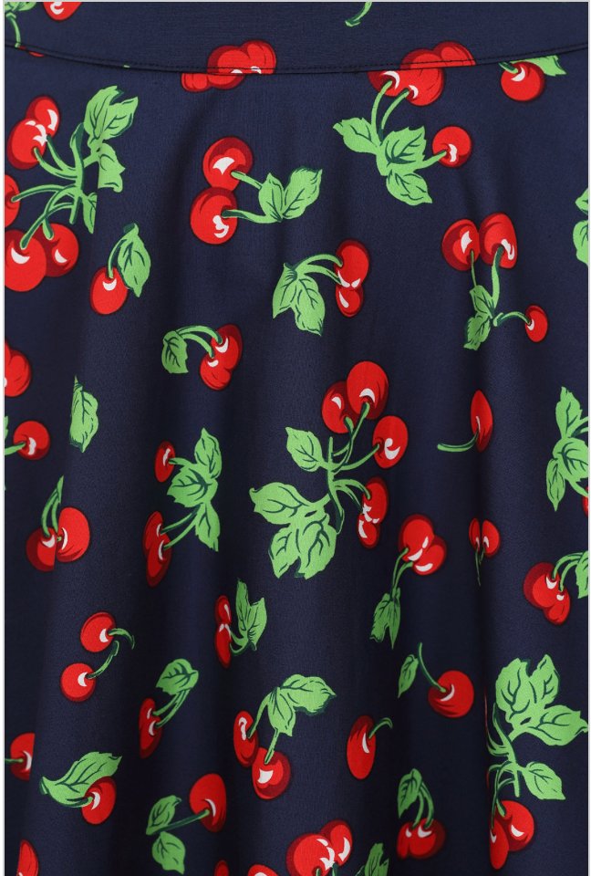 Swingrock Cary Cherry, Navy Plus Size