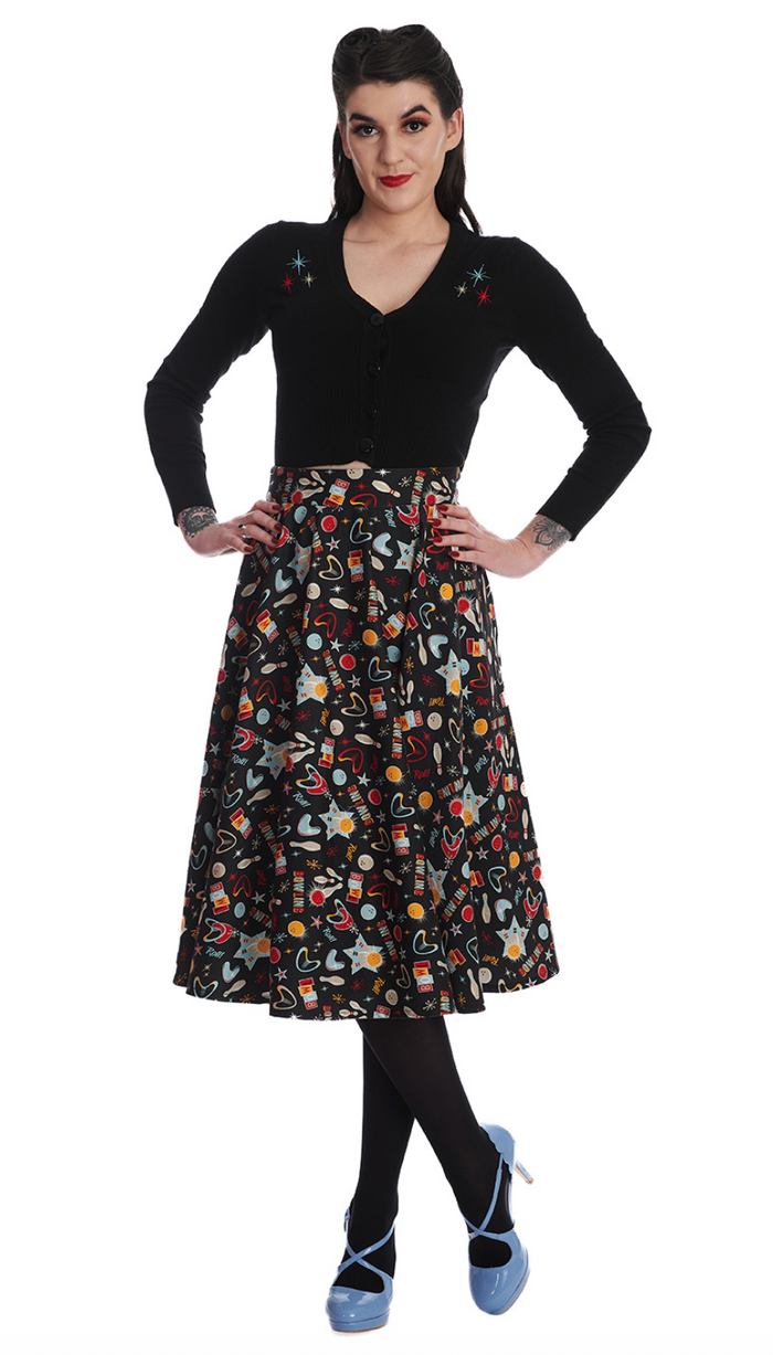 Swingrock Let's go Bowling, Schwarz, Plus Size