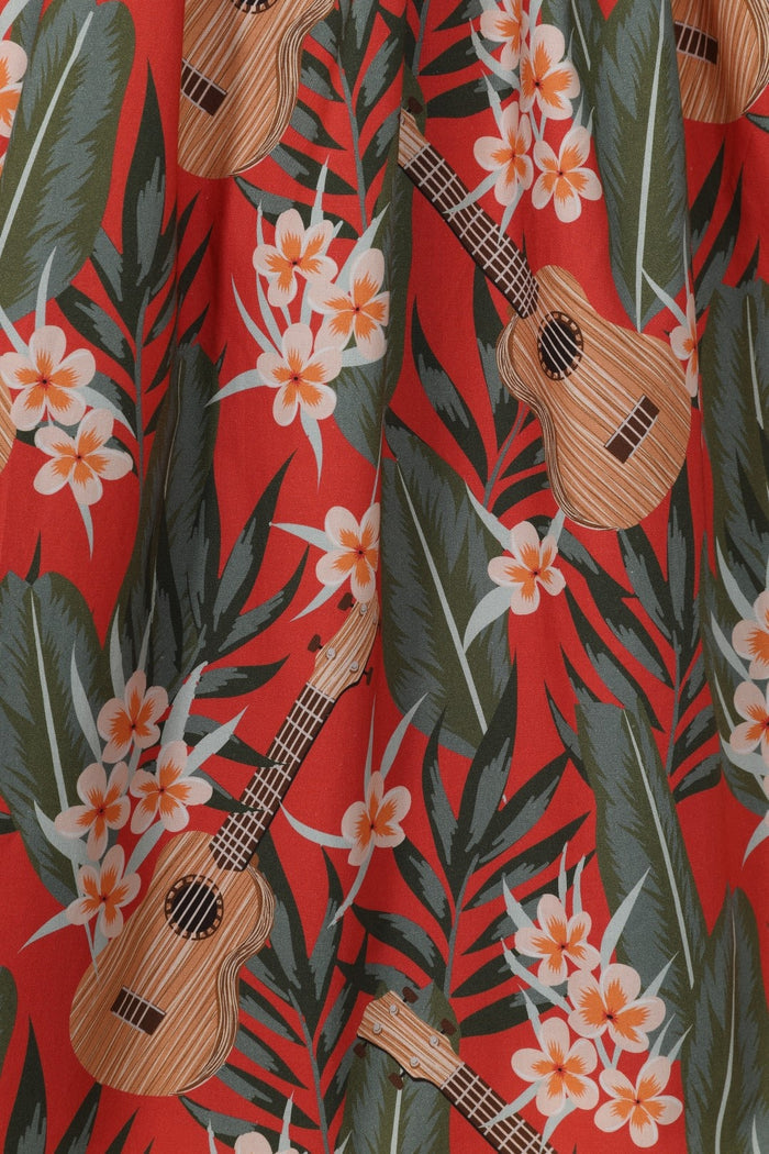 Swingrock Ukulele, Orange-Koralle Plus Size