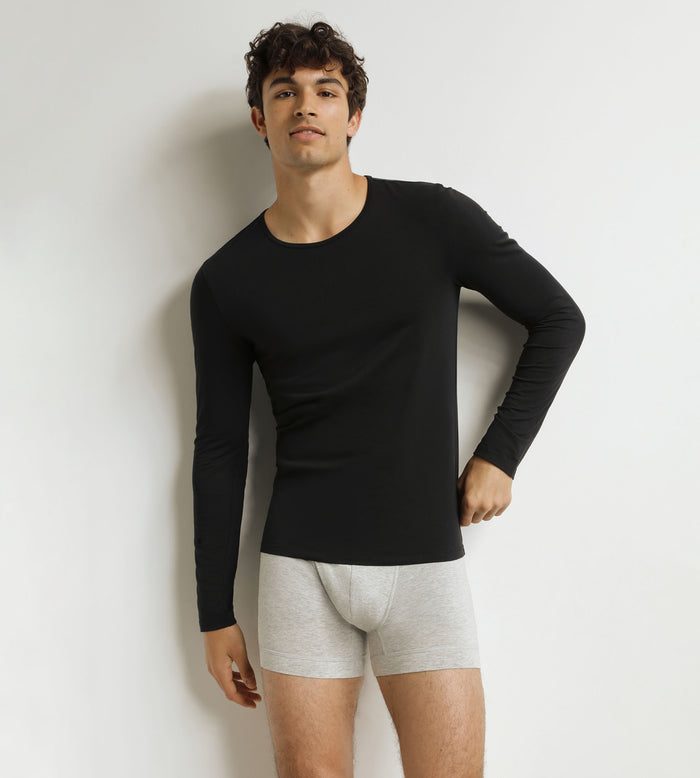 T-shirt homme à manches longues Noir Dim Thermal