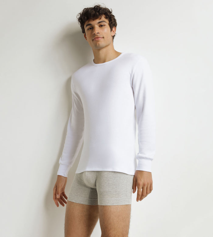 T-shirt homme en coton blanc Dim Thermal