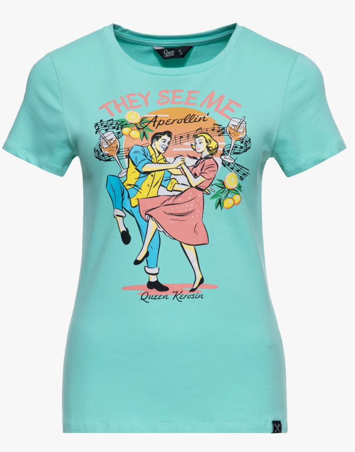 T-Shirt They see me Apperollin, Mint