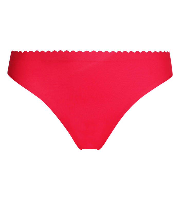 Tanga femme en tulle Rouge Dim Body Touch Cheeky