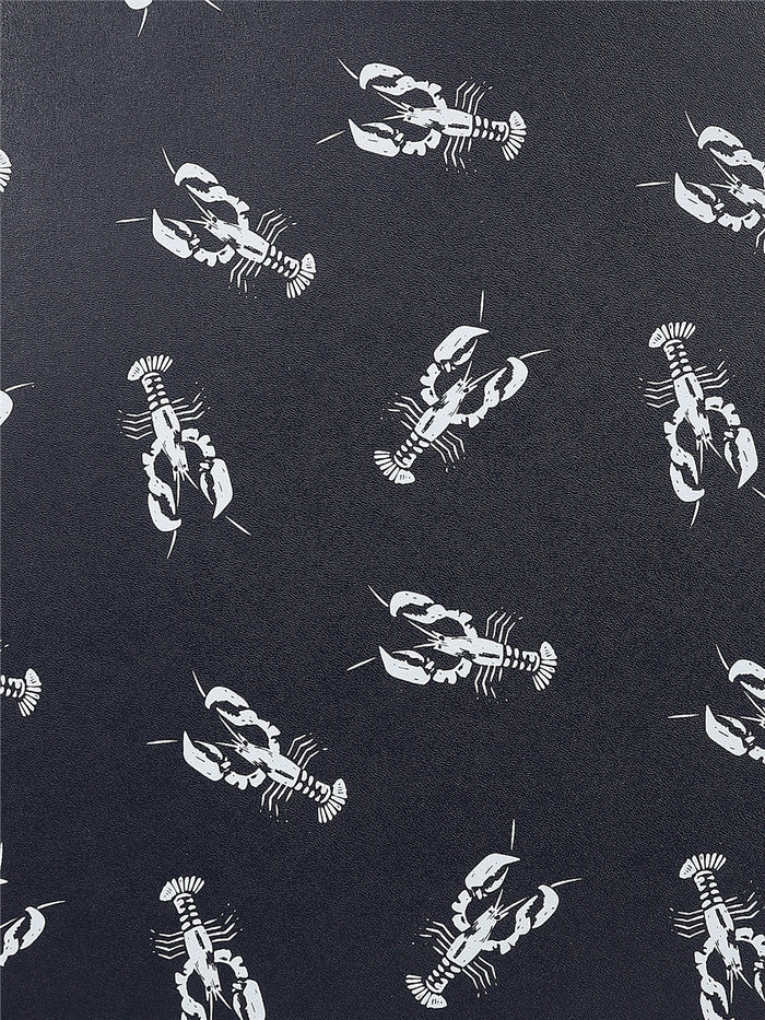 Tasche Alexandria Lobster in einem Hutschachtel-Stil , Navy