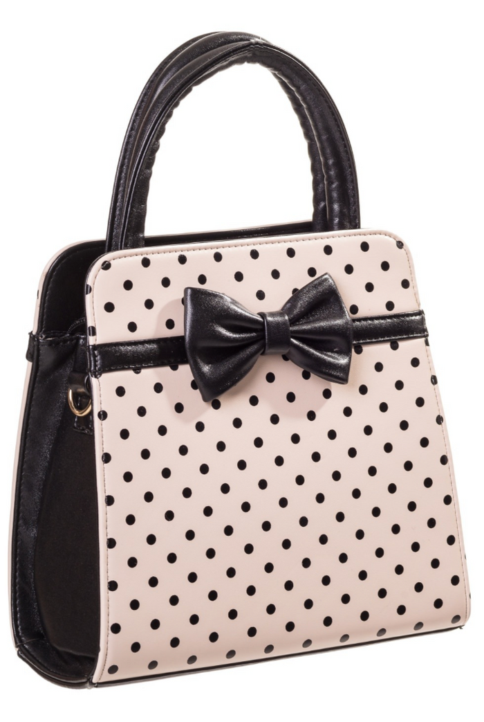 Tasche Carla, Creme Polka