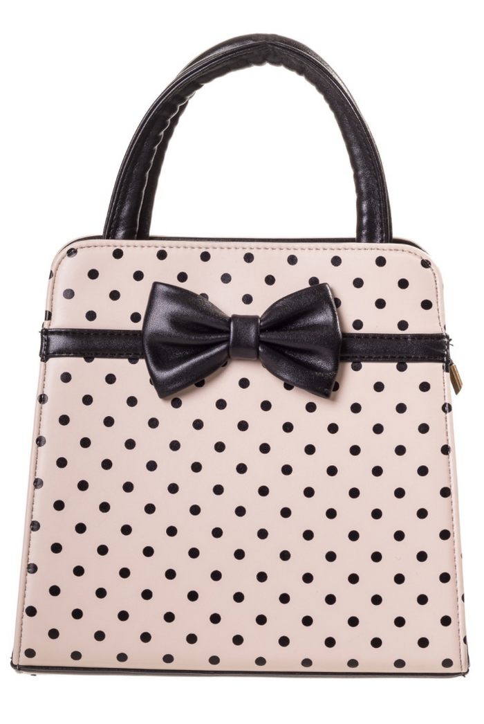 Tasche Carla, Creme Polka