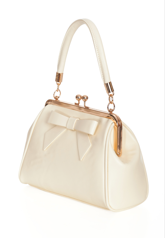 Tasche Daydream mit Schleife, Creme/ Ivory