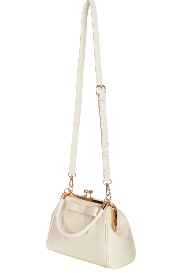 Tasche Daydream mit Schleife, Creme/ Ivory
