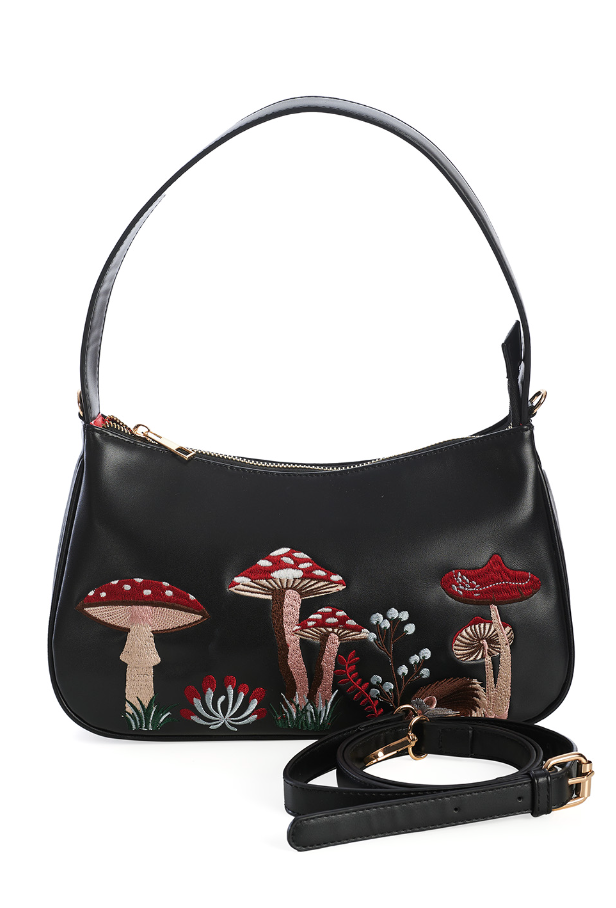 Tasche Woodland Hippie Vibes, schwarz