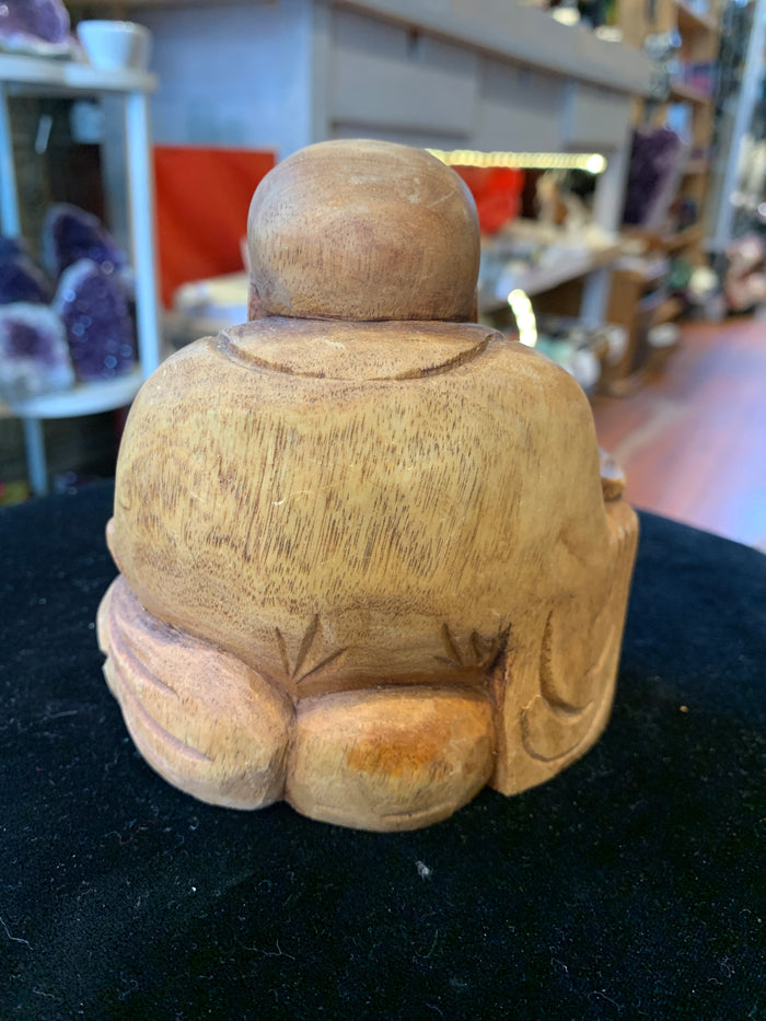 Teak Abundance Buddha