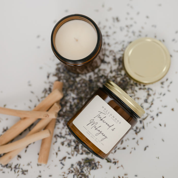 TEAKWOOD MAHOGANY| CANDLES