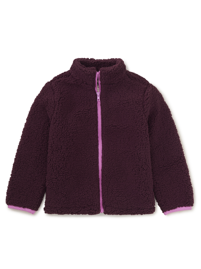 Teddy Fleece Zip Up Jacket