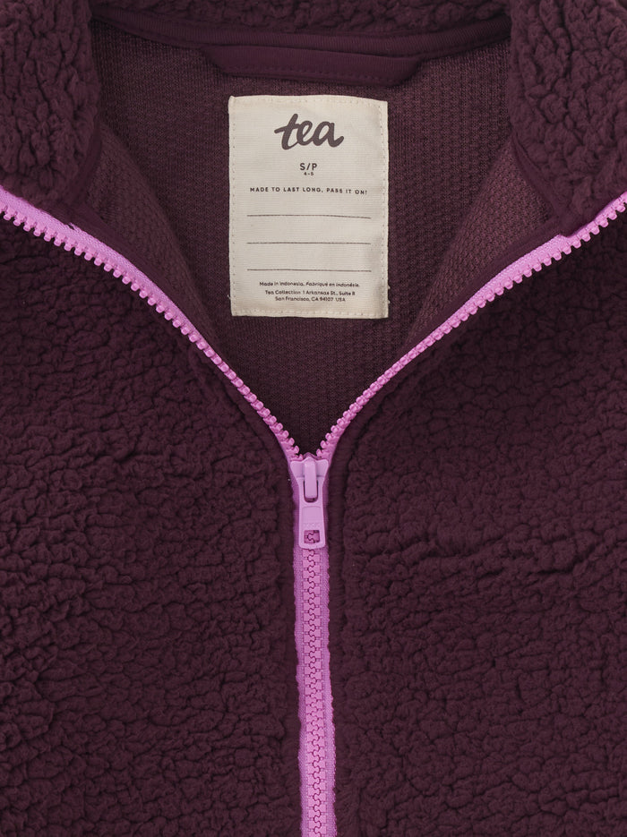 Teddy Fleece Zip Up Jacket
