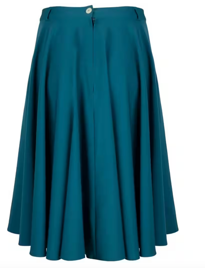 Tellerrock, Circle Skirt, Petrol Plus Size